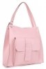 Bőr táska shopper bag Vittoria Gotti rózsaszín 8286